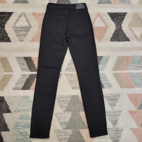 EVERLANE BLACK HIGH RISE SKINNY ANKLE JEANS SIZE 26 - Picture 7 of 9